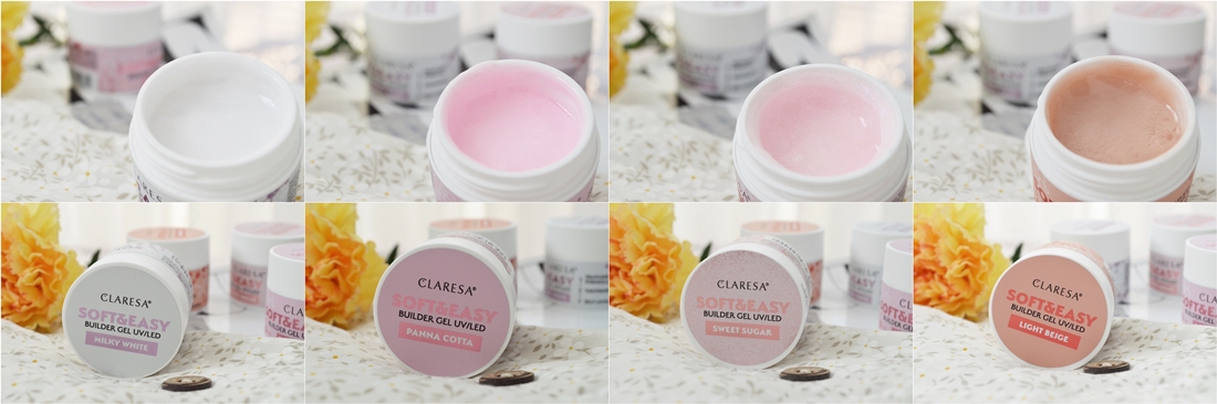 claresa soft&easy żel budujący kolory